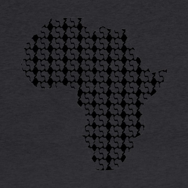 Africa Map in Geometric Pattern by scotch